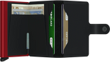 Miniwallet: Matte Black-Red
