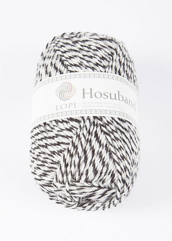 Icelandic sweaters and products - 0000 Hosuband - White/Black Hosuband Wool Yarn - Shopicelandic.com