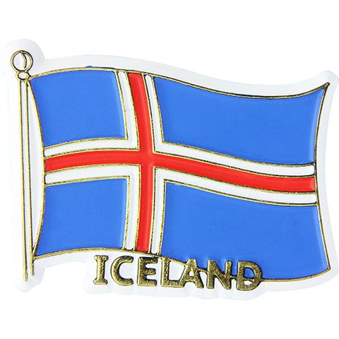 Magnet flag ICELAND plastic