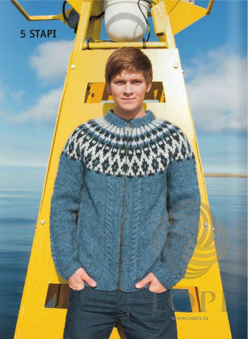 Icelandic sweaters and products - Stapi Mens Wool Cardigan Tailor Made - Shopicelandic.com