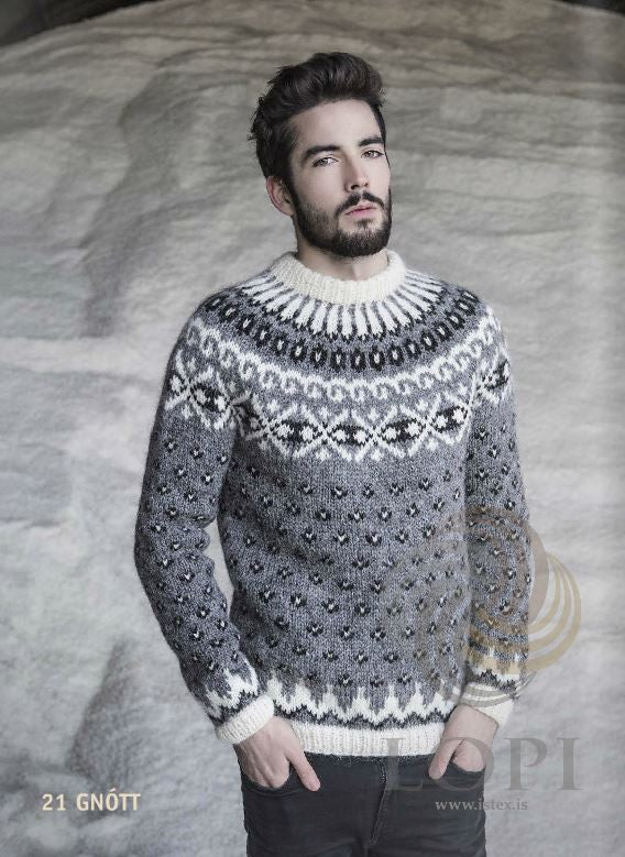 Gnótt Mens Wool Sweater Grey – Shopicelandic