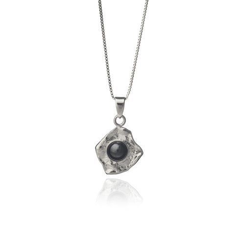 Icelandic sweaters and products - Black lava tear necklace - Pearl Jewelry - Shopicelandic.com