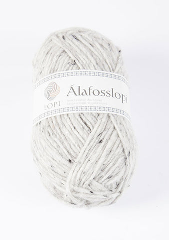 Icelandic sweaters and products - Alafoss Lopi 9974 - light grey tweed Alafoss Wool Yarn - Shopicelandic.com