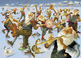 Icelandic sweaters and products - Yule Lads Band on Skates - Jigsaw Puzzle (500pcs) Puzzle - Shopicelandic.com