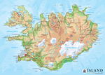 Icelandic sweaters and products - Map of Iceland - Jigsaw Puzzle (500pcs) Puzzle - Shopicelandic.com