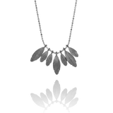 RAVEN NECKLACE oxidized silver