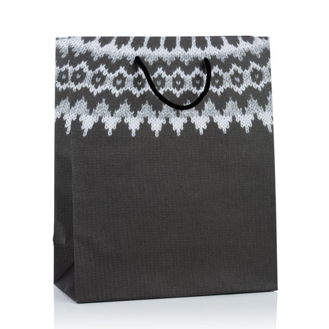Black wool giftbag