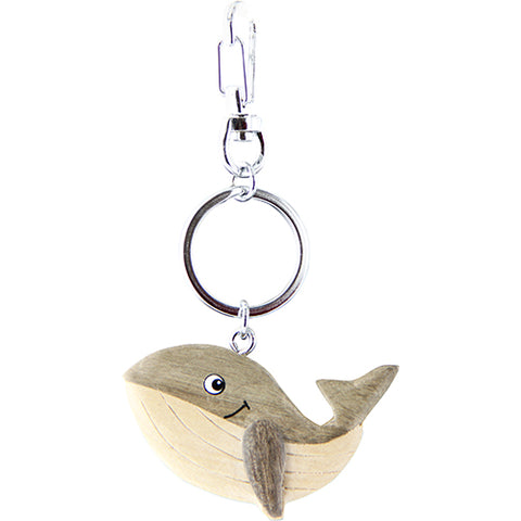 Keyring Wood Whale