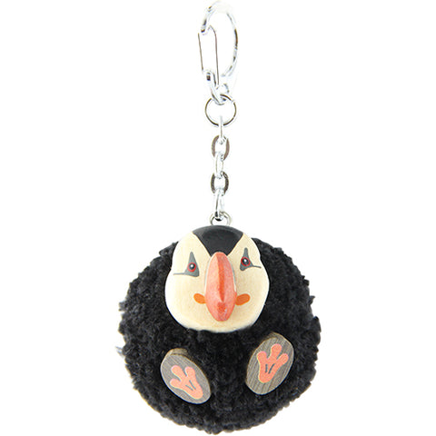 Keyring Pompom puffin