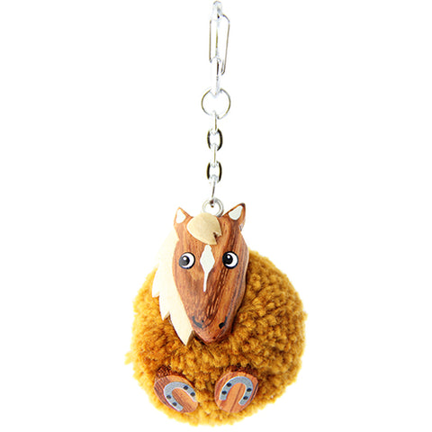 Keyring Pompom Horse