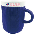 Mug knitted sweater blue