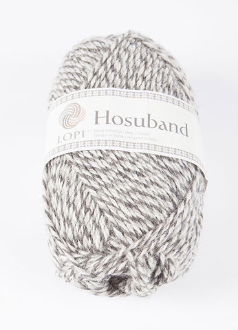 Icelandic sweaters and products - 0224 Hosuband - Grey/White Hosuband Wool Yarn - Shopicelandic.com
