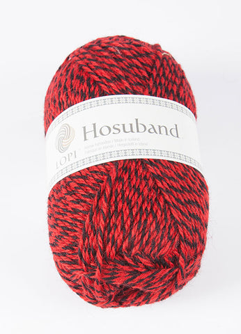 Icelandic sweaters and products - 0225 Hosuband - Red/Black Hosuband Wool Yarn - Shopicelandic.com