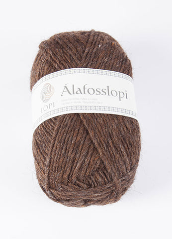 Icelandic sweaters and products - Alafoss Lopi 0867 - chocolate heather Alafoss Wool Yarn - Shopicelandic.com