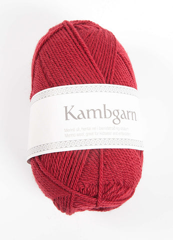 Icelandic sweaters and products - Kambgarn - 0958 Cherry Kambgarn Wool Yarn - Shopicelandic.com