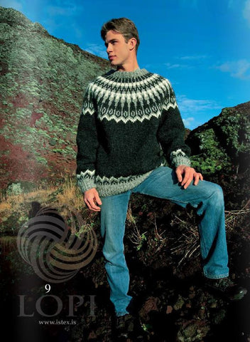 Icelandic sweaters and products - Dropar (Drops) Mens Wool Sweater Black Tailor Made - Shopicelandic.com