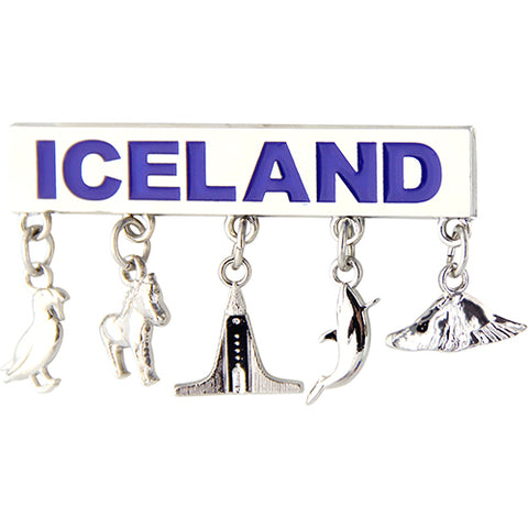 Magnet w. charms ICELAND