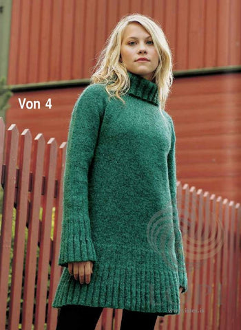 Icelandic sweaters and products - Von (Hope) Women Wool Sweater Green Tailor Made - Shopicelandic.com