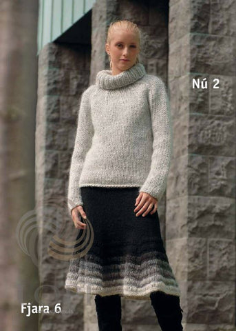 Icelandic sweaters and products - Nú (Now) Women Wool Sweater Grey Tailor Made - Shopicelandic.com