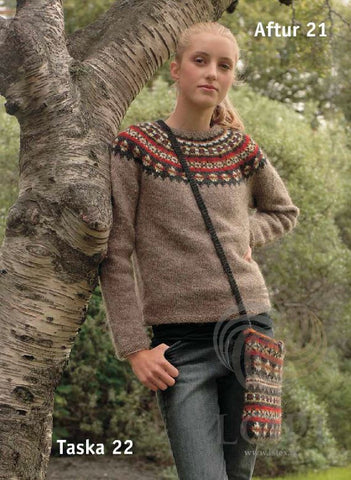 Icelandic sweaters and products - Aftur (Again) Women Wool Sweater Brown Tailor Made - Shopicelandic.com