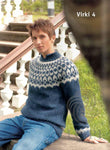Icelandic sweaters and products - Virki (Fortress) Mens Wool Sweater Blue Tailor Made - Shopicelandic.com
