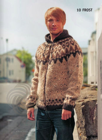Icelandic sweaters and products - Frost (Freeze) Mens Wool Sweater Brown Tailor Made - Shopicelandic.com