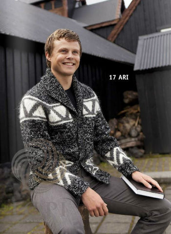 Icelandic sweaters and products - Ari Mens Wool Cardigan Tailor Made - Shopicelandic.com