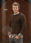 Icelandic sweaters and products - Örk (Ark) Mens Wool Sweater Brown Tailor Made - Shopicelandic.com