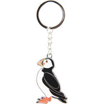 Keyring Puffin metal