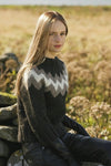Icelandic sweaters and products - Rosa Black Sweater Wool Sweaters - Shopicelandic.com