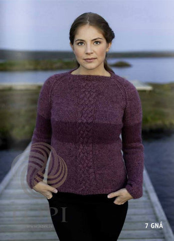 Icelandic sweaters and products - Gná Women Wool Sweater Purple Tailor Made - Shopicelandic.com