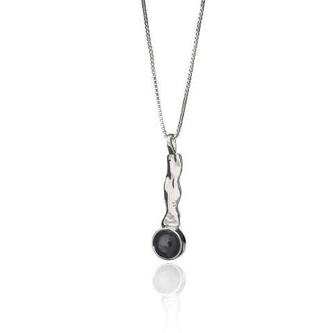 Icelandic sweaters and products - Black lava tear necklace - Long Jewelry - Shopicelandic.com