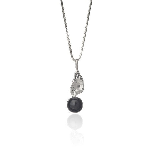 Icelandic sweaters and products - Black lava tear necklace - Short Jewelry - Shopicelandic.com