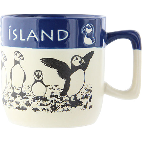 Mug two tone Iceland Puffin