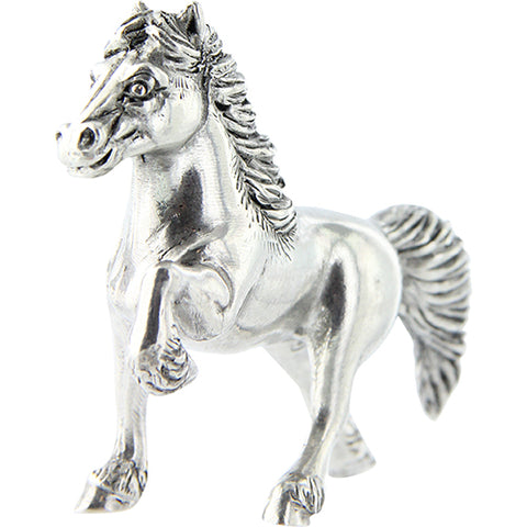 Figurine pewter Icelandic horse 5cm