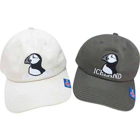 Cap Puffin w emb. Flag patch ICELAND