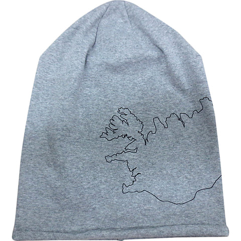 Jersey beanie Silhouette ICELAND map