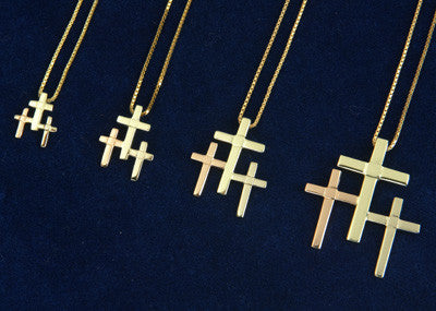 Icelandic sweaters and products - Golden Trinity Necklace Jewelry - Shopicelandic.com
