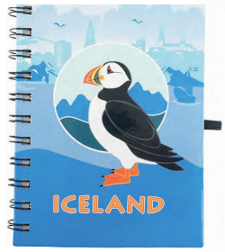 Note book w. pen Puffin