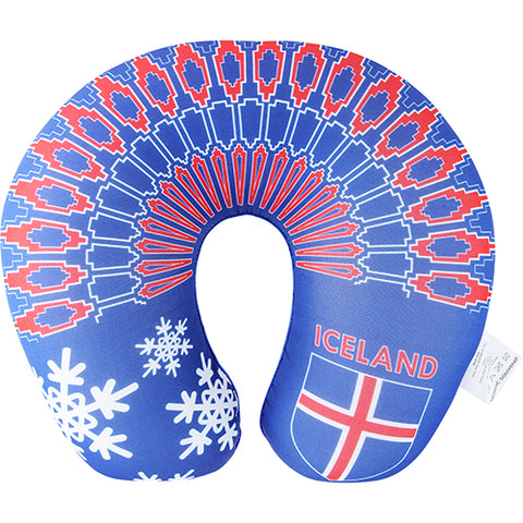 Travel pillow Iceland knitted sweater