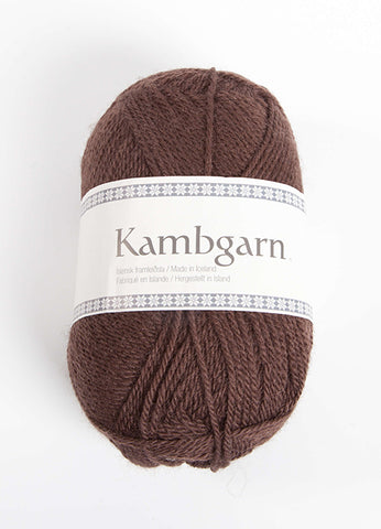Icelandic sweaters and products - Kambgarn - 9652 Chocolate Kambgarn Wool Yarn - Shopicelandic.com