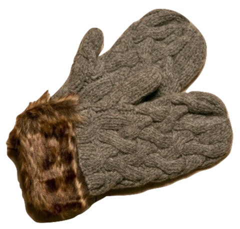 Icelandic sweaters and products - ARN Mittens - Grey Wool Accessories - Shopicelandic.com