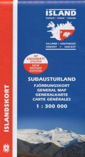 Icelandic sweaters and products - General Maps - South East Iceland - 1:300.000 Maps - Shopicelandic.com