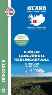 Icelandic sweaters and products - Hiking Map 3 - Kjölur, Langjökull, Kerlingarfj. - 1:100.000 Maps - Shopicelandic.com