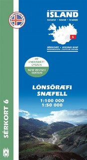 Icelandic sweaters and products - Hiking Map 6 - Lónsöræfi, Snæfell - 1:100.000 Maps - Shopicelandic.com