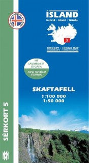 Icelandic sweaters and products - Hiking Map 5 - Skaftafell - 1:100.000 Maps - Shopicelandic.com