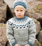 Icelandic sweaters and products - Istex Kambur Green or Grey - knitting kit Wool Knitting Kit - Shopicelandic.com