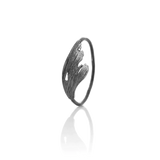 LAX RING oxidized silver