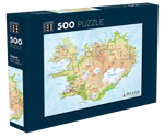 Map of Iceland - Jigsaw Puzzle (500pcs)