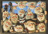 Icelandic sweaters and products - Yule Lads Window-Peepers - Jigsaw Puzzle (500pcs) Puzzle - Shopicelandic.com